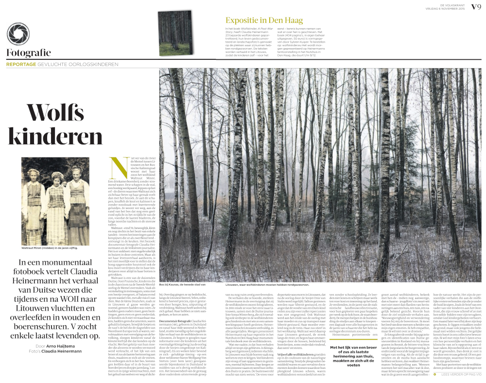 Artikel Volkskrant 6.11.2015