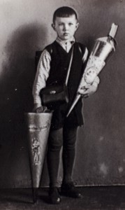 Ewald on his first schoolday in Königsberg b